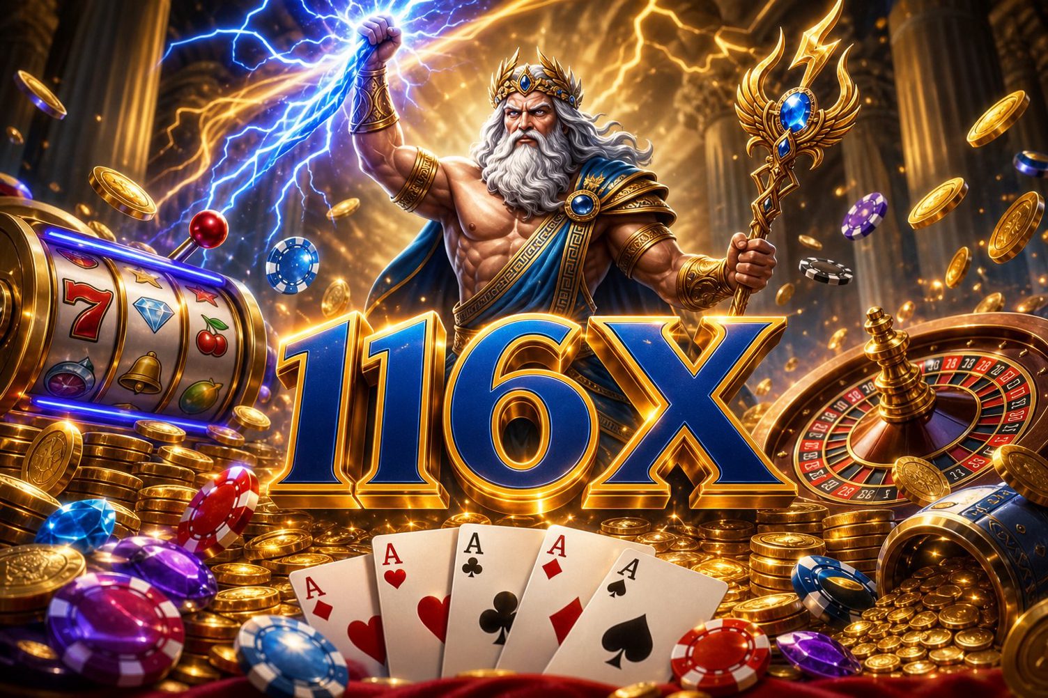 Tangkapan layar halaman Fortune Gems di platform 116X dengan panel hadiah harian terbuka